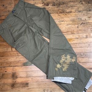 Roxy Endurance Insulated Women’s Green Ski Snowboard Pants Size Small